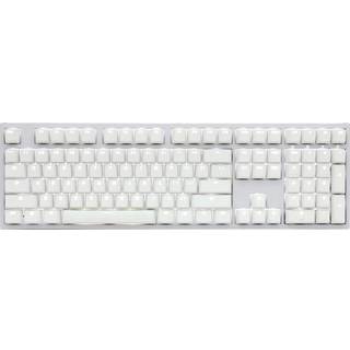 DUCKY One 2 Backlit Cherry MX Red - White - Gaming Tastatur - Nordisk - Hvid
