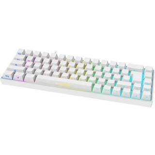 Deltaco GAMING WK95R Wireless Keyboard (DE) - Gaming Tastatur - Tysk - Hvid
