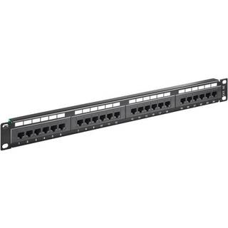 CAT 5e uskærmet patch panel, 24 port (19 tommer / 48,3 cm. rack) | | PRIS-MATCH