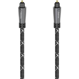 Hama optisk fiberkabel Toslink (metal/3 m) - På lager i butik