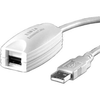 VALUE USB2.0 Extender, 1 Port, Hvid, 5m