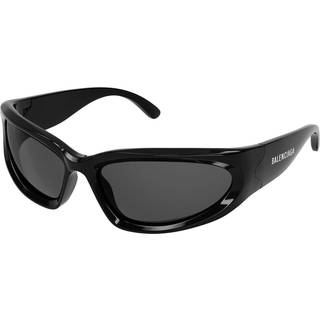 Balenciaga BB0157S 001 65 Solbriller Mænd Black - Black - 65mm