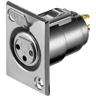 XLR hun fatning, metal | PRIS-MATCH