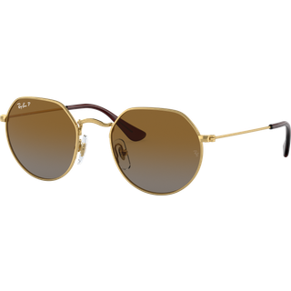 Ray - Ban Børn RJ9565S JUNIOR JACK 223/T5 Solbriller Metal Guld Brun Geometrisk Polariseret Skygge