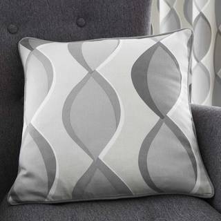 Fusion Fusion Grey Lennox Ogee 100% Cotton Cushion