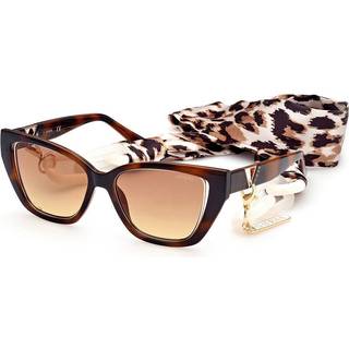 Guess Kvinde GU7816 53F Solbriller Injiceret Havana Brun Cat Eye Normal Skygge