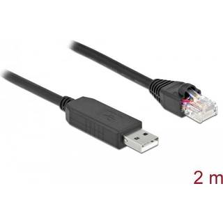Delock USB-A 2.0 han til TS-232 RJ45 han - 2 m