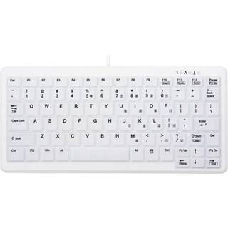 CHERRY AK-C4110 CORDED MINI KB STD US WHITE - STANDARD - US-INTL PERP