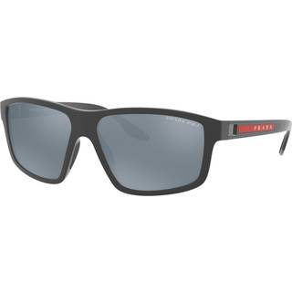 Prada Linea Rossa PS02XS Polarized UFK07H 60 Solbriller Mænd Grå - Grey Rubber - 60mm