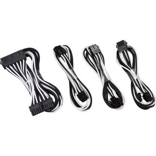 PHANTEKS Extension Cable Combo - Sort/Hvid - 24P/8P/8V/8V - 500mm