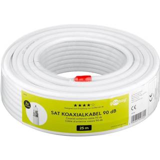 120 dB SAT coaxialkabel, 4x skærmet (7,20 mm) | 25,00 meter | PRIS-MATCH