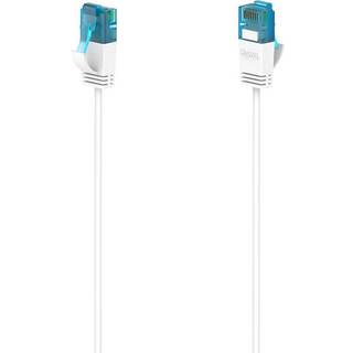Hama Flexi-Slim Ethernet-kabel CAT 6a, 10 Gbps U/UTP 3m (hvid) - På lager i butik
