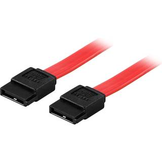DELTACO Serial ATA cable Red 50cm