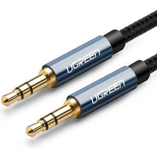 Ugreen AUX audio mini jack 3,5 mm han til han kabel, 1m - Blå