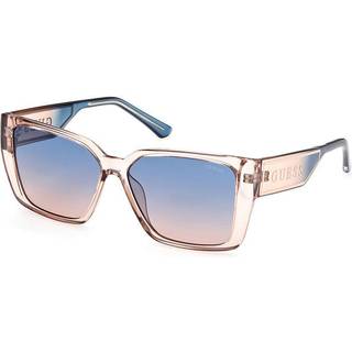 Guess Kvinde GU7818 57W Solbriller Injiceret Beige Blå Firkantet Normal Skygge