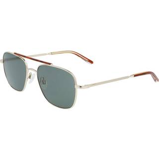 Calvin Klein Mand CK21104S 717 Solbriller Metal Guld Grå Firkantet