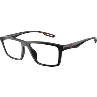 Emporio Armani Mand EA4189U 50171W Solbriller Injiceret Sort Transparent Firkantet Normal