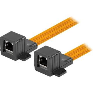 Lanberg RJ45 Inline Coupler Slim Vindue/Dør 23 cm