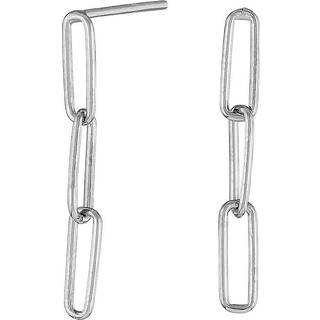 Nordahl Jewellery - BOND52 ørestikker i sølv m. kæder**