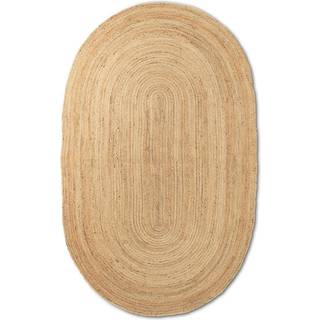 Ferm Living Eternal jutetæppe ovalt small Natural