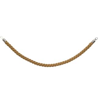 Securit bronze flettet reb til sølv afspærringsstolpe 150cm