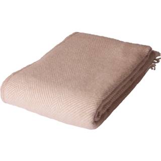 Uldplaid - 100% Ny norsk uld - Herringbone sand - 130x200 cm - Arctic