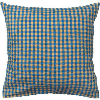 Juna Bæk & Bølge Pudebetræk 50x70 Cm t/okkergult - Pudebetræk Økologisk Bomuld Blå - 636054