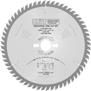 Klinge 260x2,8x30 Z60 W