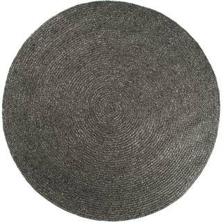 HC Tæpper Stavanger fladvævet tæppe, rundt - Dark grey, Ø240 cm