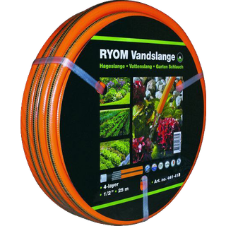Vandslange orange 1/2" 4-Lag Arm.25M