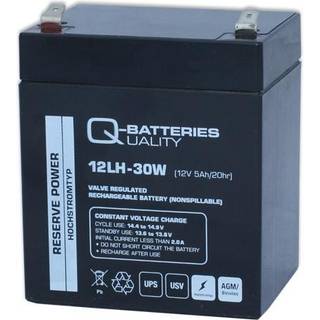 Q-Batteries 12LH-30W 12V 5Ah high current AGM UPS batteri