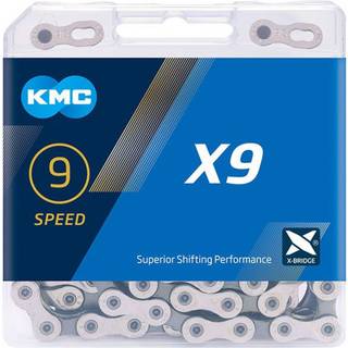 KMC X9 Kæde 9-speed 114 Led - Grå