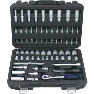 BATO Topnøglesæt 3/8" 69 dele 6kt. 8-24mm kort. 8-19mm lang (1208)