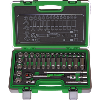 DJ TOOLS topnøglesæt 3/8" 36 dele