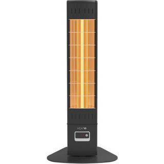 Heat1 terrassevarmer gulv 2300w sort med fjernbetjening 14x13,2x72,5cm