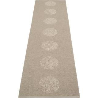 Pappelina Vera 2.0 Tæppe Dark Linen / Hør 70x280 Cm - Mønstrede tæpper Polyester Metallic - V29G728