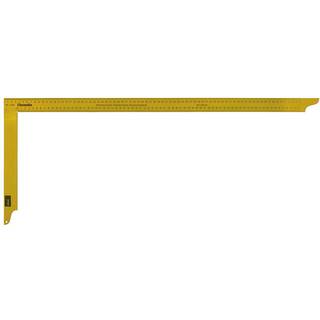 Tømrervinkel 800×320×35mm, gul m/dobbelt skala