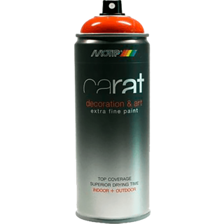Motip Carat - Dekorations Spray i Farver-Traffic Orange