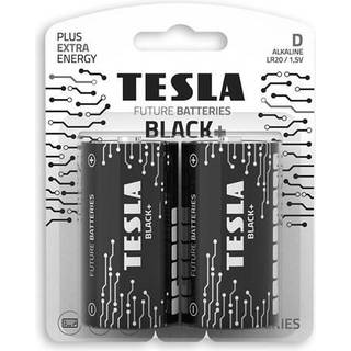 TESLA Black Alkaline batteri D LR20 (2 stk) - 2293101