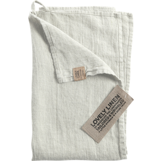 Lovely Linen Lovely Viskestykke t - Viskestykker Hør Lysegrå - TL0195