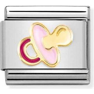 Nomination Classic - COMPOSABLE CLASSIC PINK PACIFIER - 030272/62 - gold