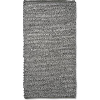 Classic Collection Merino Tæppe 80x150 Cm - Ensfarvede tæpper Uld Fra New Zeeland Granite - MR150GA