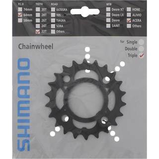 Drev Shimano FC-M361 sort 64 bcd 9 gear 22T