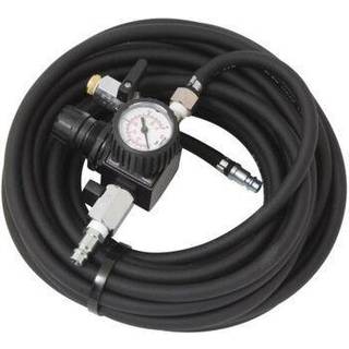 Flair sikkerhedsfyldeslange 10m, til fyldning udluftning fx rørballoner, med manometer mm.