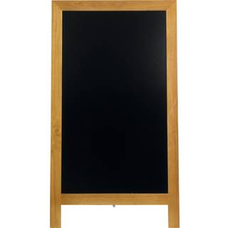 Securit deluxe sandwich gadeskilt 125x70cm med teak ramme