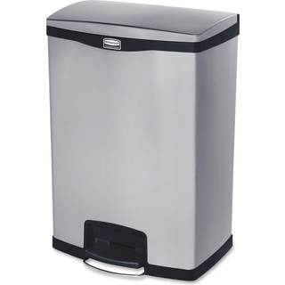 Rubbermaid Slim Jim Skraldespand med pedal, rustfrit stål 90 l