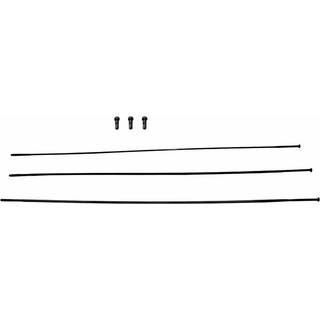 Eker SRAM Roam 50 27.5" bladed straight-pull inkl. extern nippel 281 mm sort 3-pak
