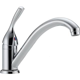 Delta Classic En ?nh?ndtag k?kkenvask Chrome Kitchen Kitchen Sink Single-Hole Chrome 101-Dst