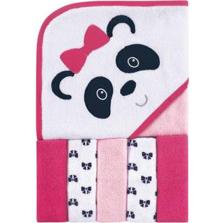 Luvable venner unisex baby h?tte h?ndkl?de med fem vaskeklud panda en st?rrelse