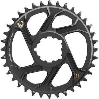 Drev SRAM X-Sync 2 Eagle MTB aluminium direkte montering 6 mm offset 1 x 11-12 gear 32T sort/guld